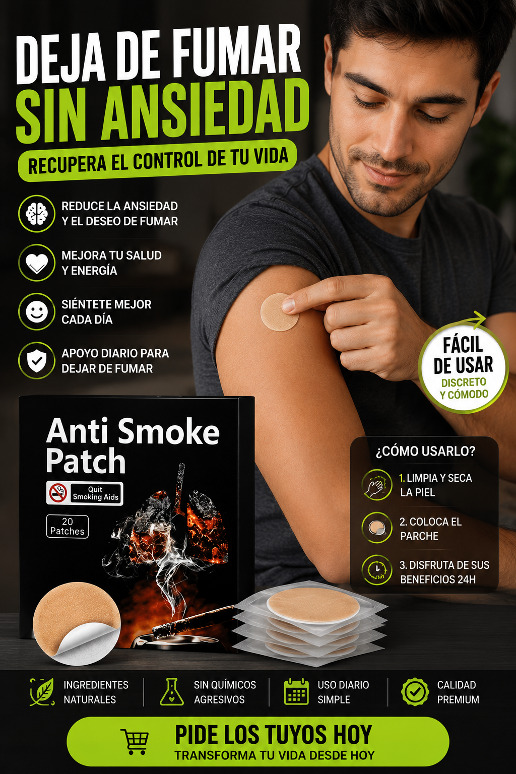 parches para dejar de fumar